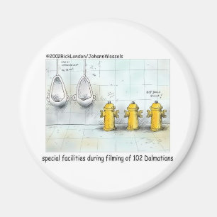 Pampered Dog Bathrooms Funny Gifts & Tees Magnet