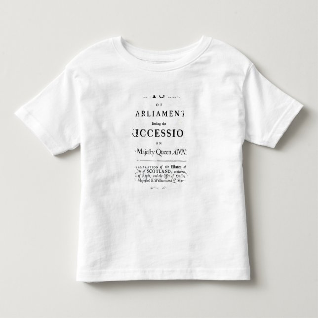 Pamphlet announcing toddler T-Shirt (Front)