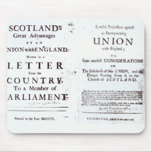 Pamphlets showing both sides mouse mat