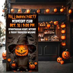 Pampking spooktacular Halloween Celebration Party Banner
