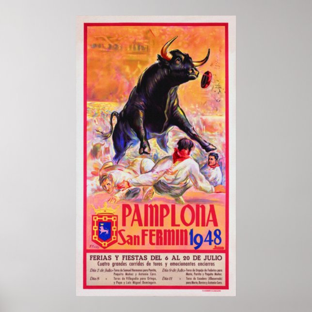Pamplona 1948 poster (Front)
