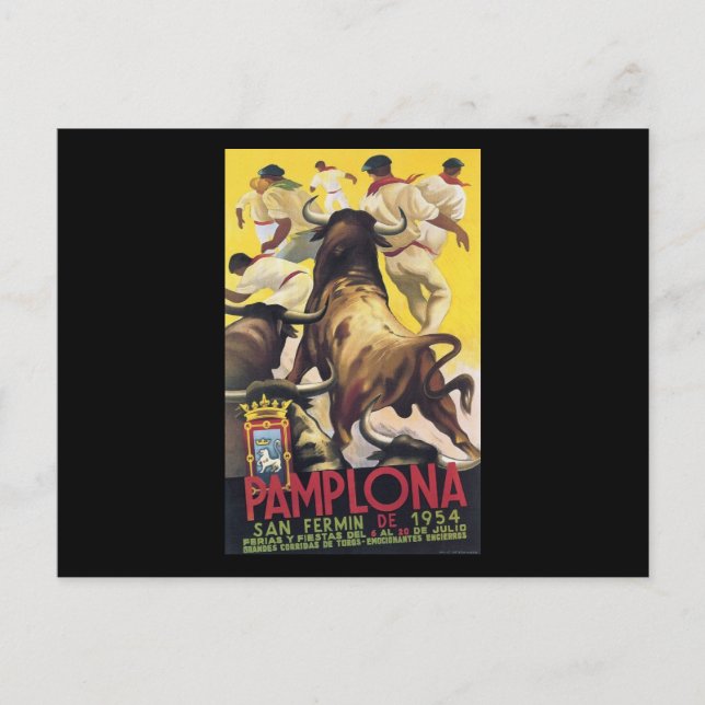 Pamplona San Fermin Postcard (Front)