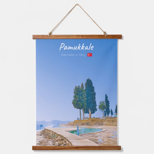 Pamukkale, Turkey -  Thermal Pools Hanging Tapestry (Front)