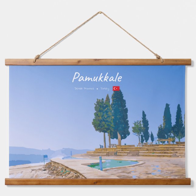 Pamukkale, Turkey -  Thermal Pools Hanging Tapestry (Front)