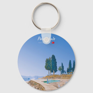 Pamukkale, Turkey - Thermal Pools Key Ring