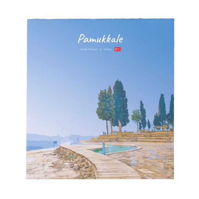 Pamukkale, Turkey -  Thermal Pools Notepad (Front)