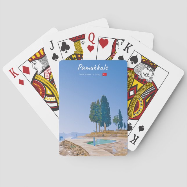 Pamukkale, Turkey -  Thermal Pools Playing Cards (Back)