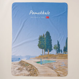 Pamukkale, Turkey - Thermal Pools Sherpa Blanket