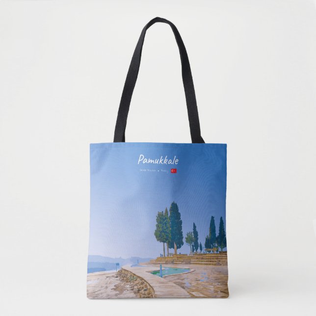 Pamukkale, Turkey -  Thermal Pools Tote Bag (Front)