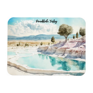 Pamukkale Turkey Travel Landscape  Magnet