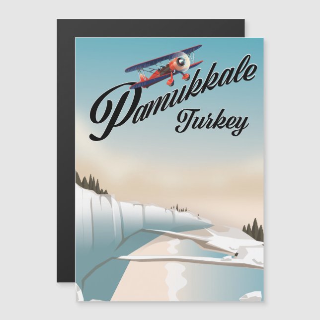 Pamukkale turkey Vacation poster. (Front/Back)