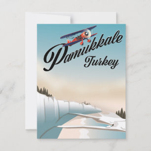 Pamukkale turkey Vacation poster.