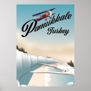 Pamukkale turkey Vacation poster. Poster