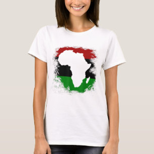 Pan Africa Flag African Continent Map Pan-Africa U T-Shirt