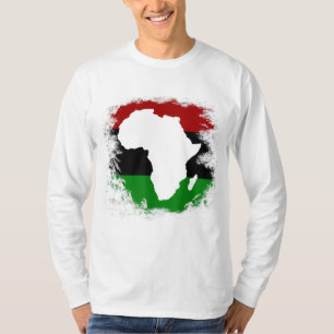 Pan Africa Flag African Continent Map Pan-Africa U T-Shirt