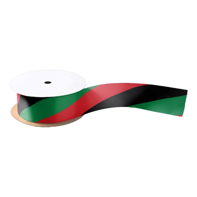 Pan African & Afro-American UNIA Flag Ribbon Satin Ribbon (Spool)