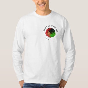 Pan African black girl woman red green pride afro T-Shirt
