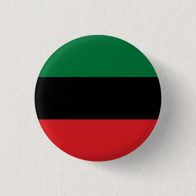 Pan African Black Power 3 Cm Round Badge (Front)