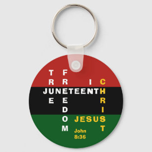 Pan African Christian JUNETEENTH Key Ring