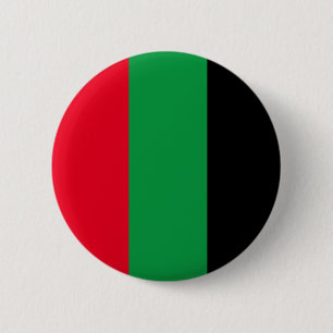 Pan-African Essence: Red, Green, and Black 6 Cm Round Badge
