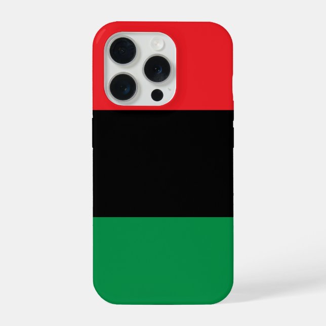 Pan African flag, Afro American Black history iPhone Case (Back)
