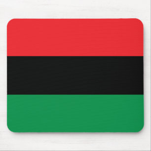 Pan African flag, Afro American Black history Mouse Mat