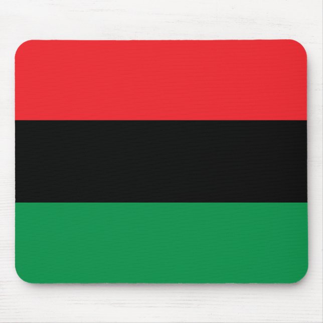 Pan African flag, Afro American Black history Mouse Mat (Front)