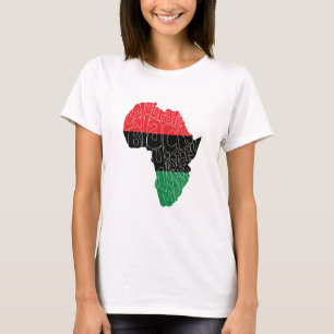 Pan African Flag Black History Month Art Design T-Shirt