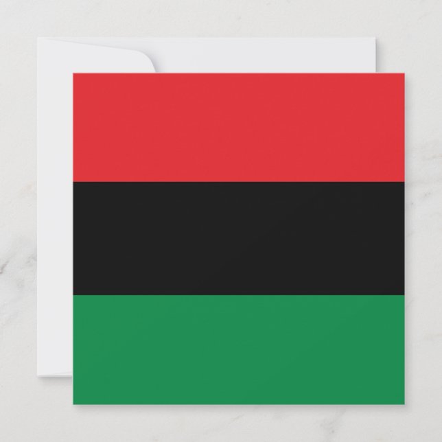 Pan-African Flag Card (Front)