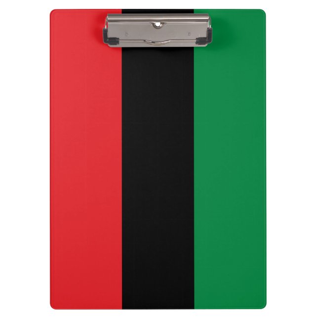 Pan-African Flag Clipboard (Front)