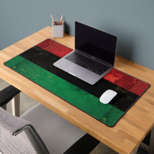 Pan-African flag Desk Mat