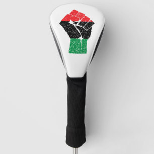 Pan African flag Fist, Afro American Black history Golf Head Cover
