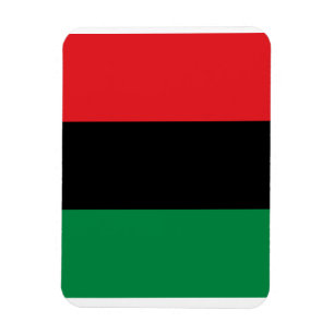 Pan African Flag Flexible Photo Magnet