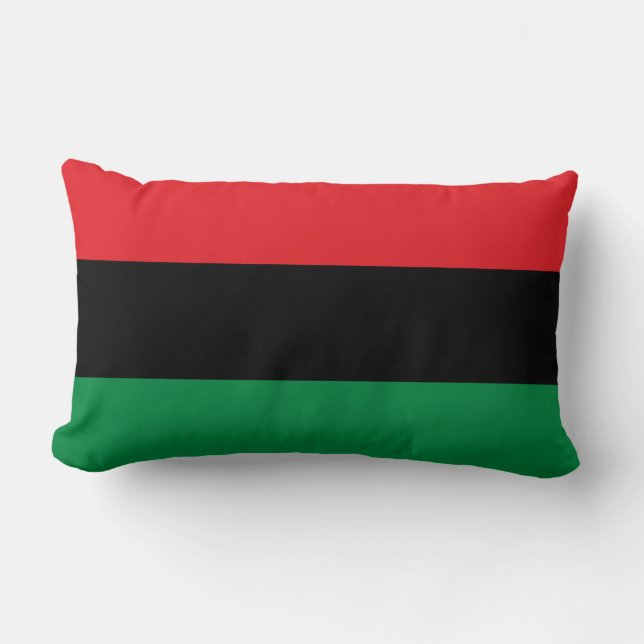 Pan-African Flag Lumbar Cushion (Front)