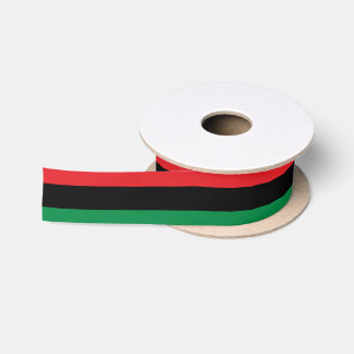Pan-African Flag Satin Ribbon