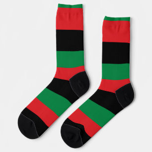 Pan-African Flag Socks