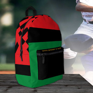 Pan African Flag & Unia Symbol, patriots / fashion Printed Backpack