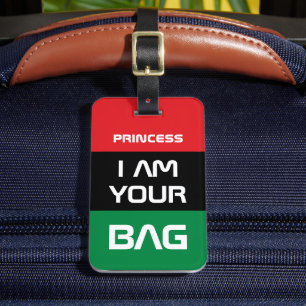 Pan African Flag & Unia Symbol /Personalised Bag Luggage Tag