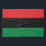 Pan African Flag & UNIA Symbol / sports fan Tea Towel<br><div class="desc">Kitchen Towels: Pan African flag symbol - UNIA / A horizontal triband of red,  black,  and green. The Pan-African flag—also known as the Afro-American flag,  Black Liberation flag,  UNIA flag. Often used with Black Lives Matter movement.</div>