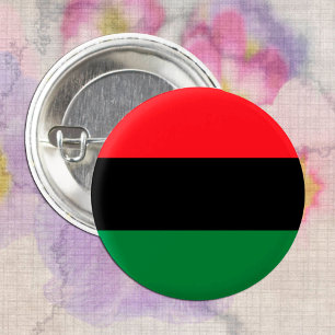 Pan African Flag & Union Symbol / sports fan 3 Cm Round Badge