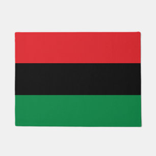 Pan African Flag & Union Symbol / sports fan Doormat