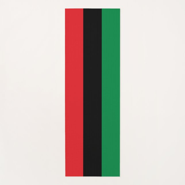 Pan-African Flag Yoga Mat (Front)