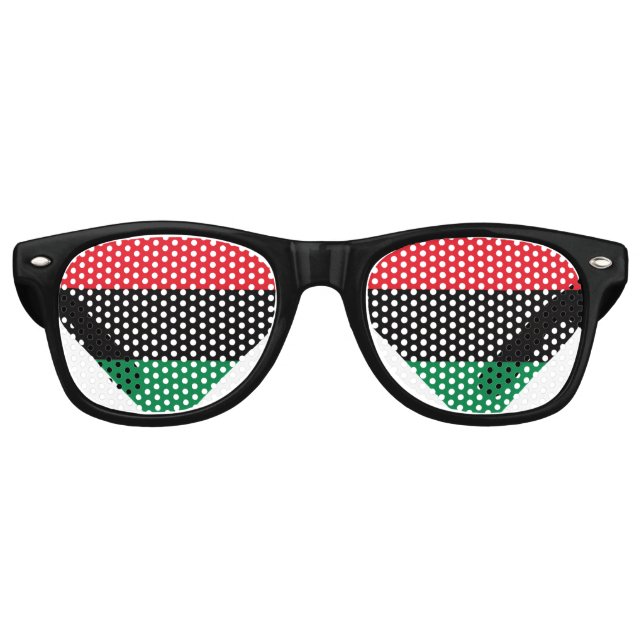 Pan African Heart Retro Sunglasses (Front)