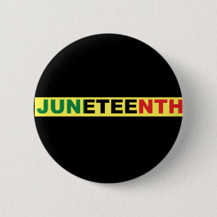 Pan African, Juneteenth 6 Cm Round Badge