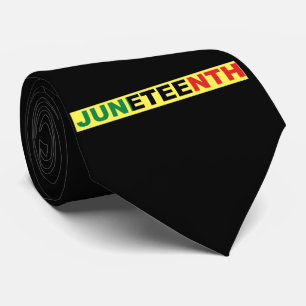 Pan African, Juneteenth BLACK Neck Tie