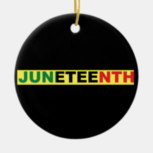 Pan African, Juneteenth Ceramic Tree Decoration
