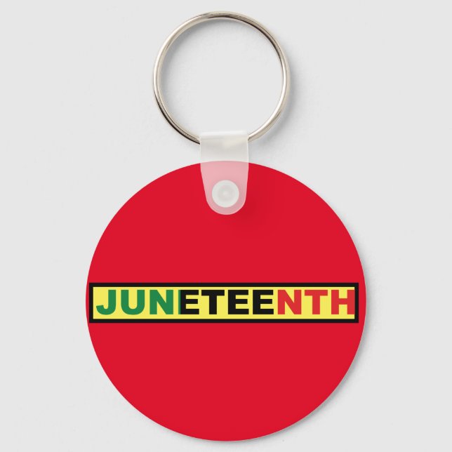 Pan African, Juneteenth Keychain (Front)