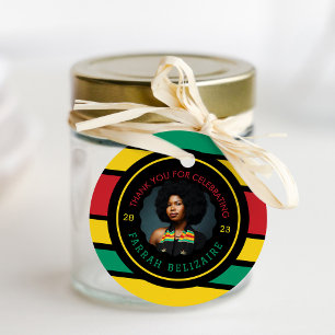 Pan-African Photo Graduation Favour Tags