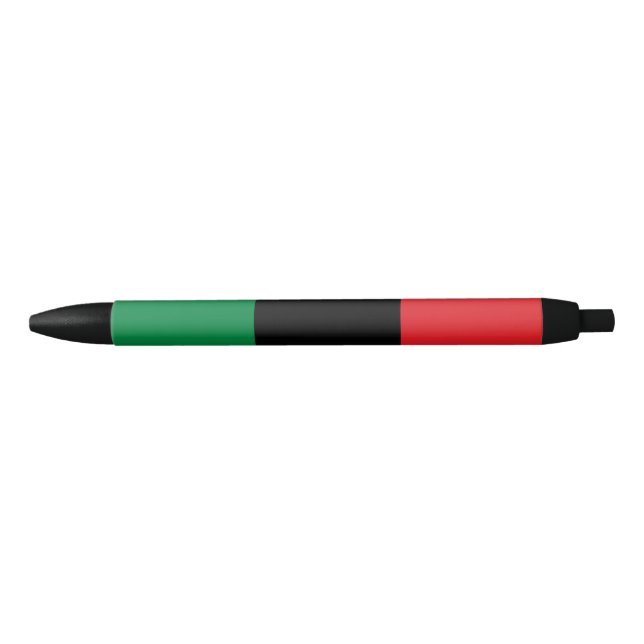 Pan African UNIA Flag Black Ink Pen (Front)
