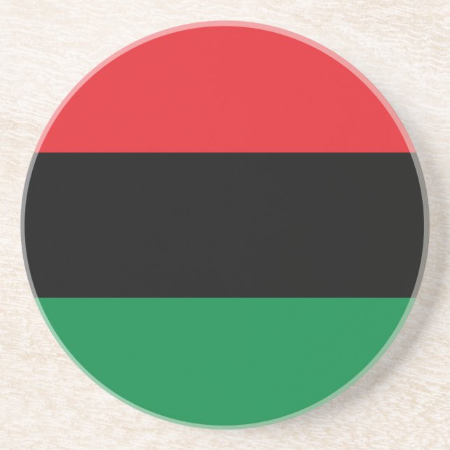Pan African UNIA Flag Coaster (Front)